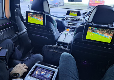 BMW executive car interior